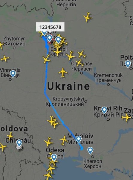 Flightradar24, Bayraktar, маршрут,