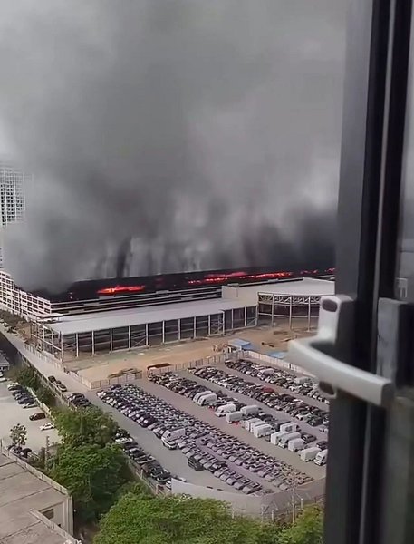 BYD завод пожар китай