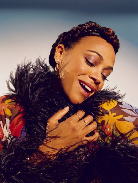 Зои Салдана, фотосессия, Flaunt Magazine