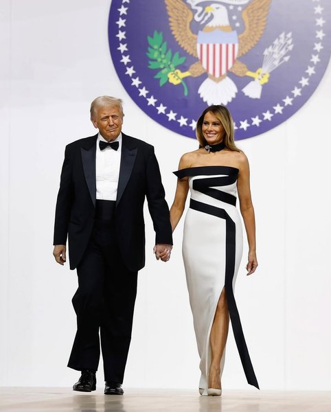 Меланія Трамп, інавгурація Трампа 2025, образи Меланії Трамп, сукня Меланії Трамп, інавгураційний бал, перша леді США
