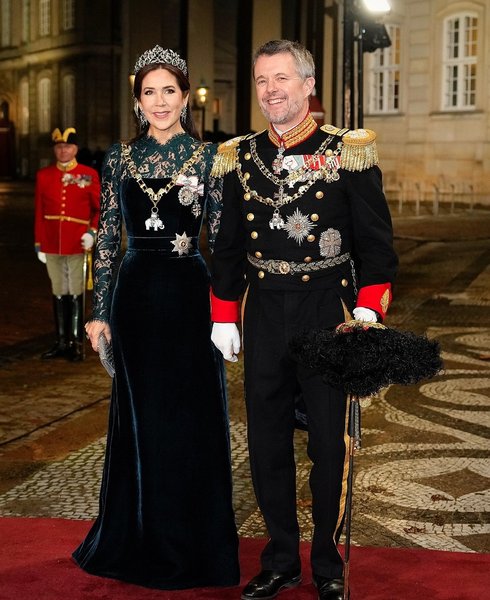 Король Фредерик, король дании, датский король, новый год, королева Мэри