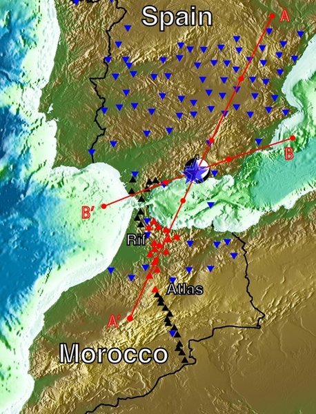тектонические плиты испания