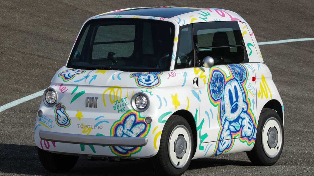 Fiat Topolino 2023, Fiat Topolino, новый Fiat Topolino, электромобиль Fiat, Микки Маус