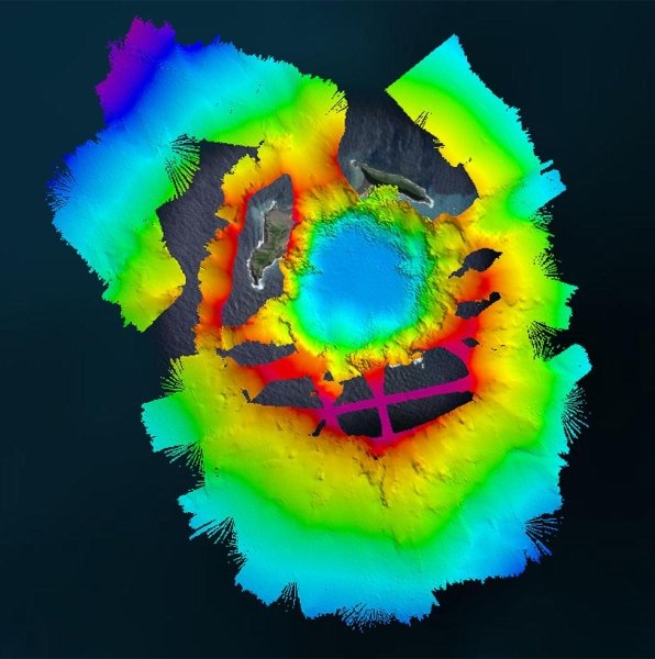 Карта вулкана Тонга Вулкан Тонга, карта