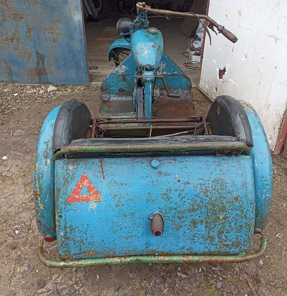 КМЗ К-1В 1951, мотоцикл кмз, мотоколяска КМЗ