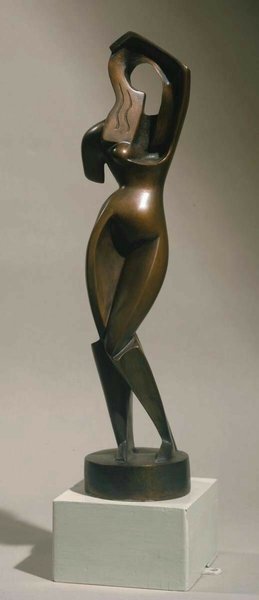 Архипенко, "Женщина, расчесывающая волосы" - фото