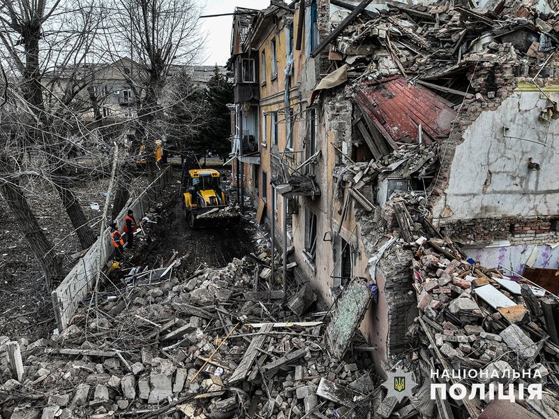 Последствия обстрела Селидово