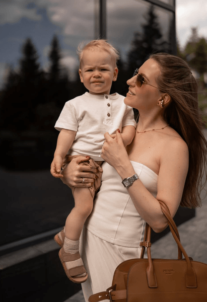 Натали Литвин с сыном