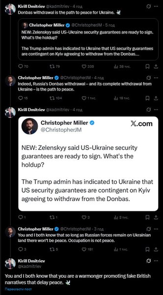 Спор Дмитриева и Миллера