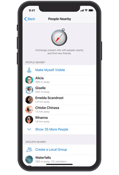 telegram люди рядом 2.0
