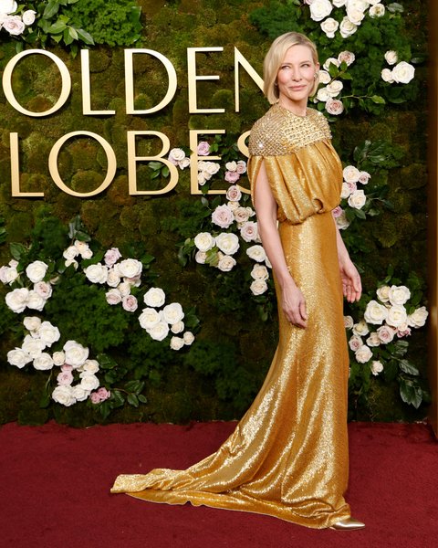 Кейт Бланшетт Золотой глобус 2025, красная дорожка 2025, модные тенденции Золотого глобуса, звезды Голливуда