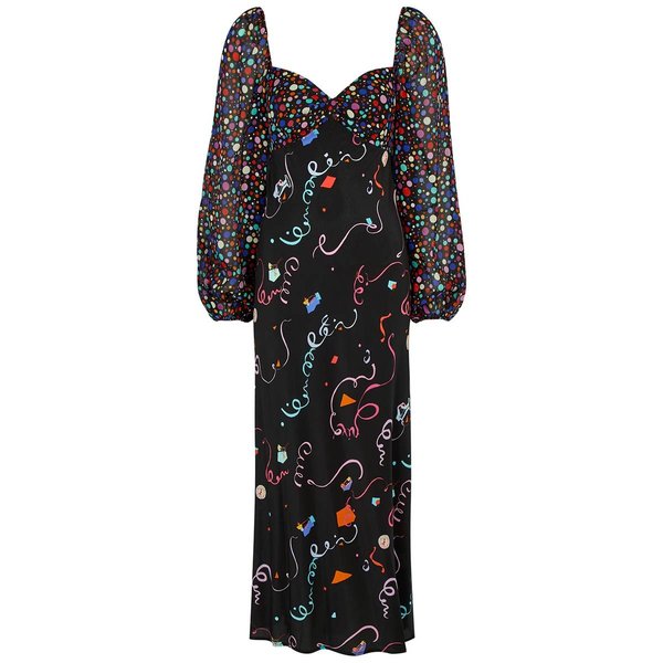 платье с принтом, модные тренды, тренды 2022, модные платья