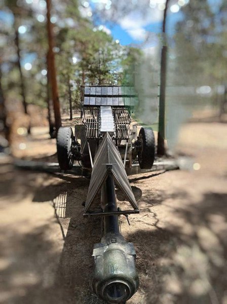 Гаубица Д-30 ВС РФ, защита, дроны, мангал, решетка, дуло