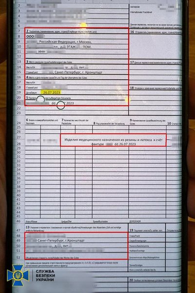 СБУ разоблачила украинскую компанию, которая продавала РФ средства тактической медицины