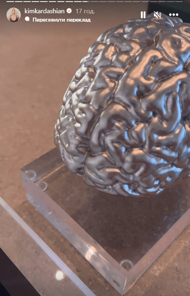 Ким Кардашьян, мозг, скульптура