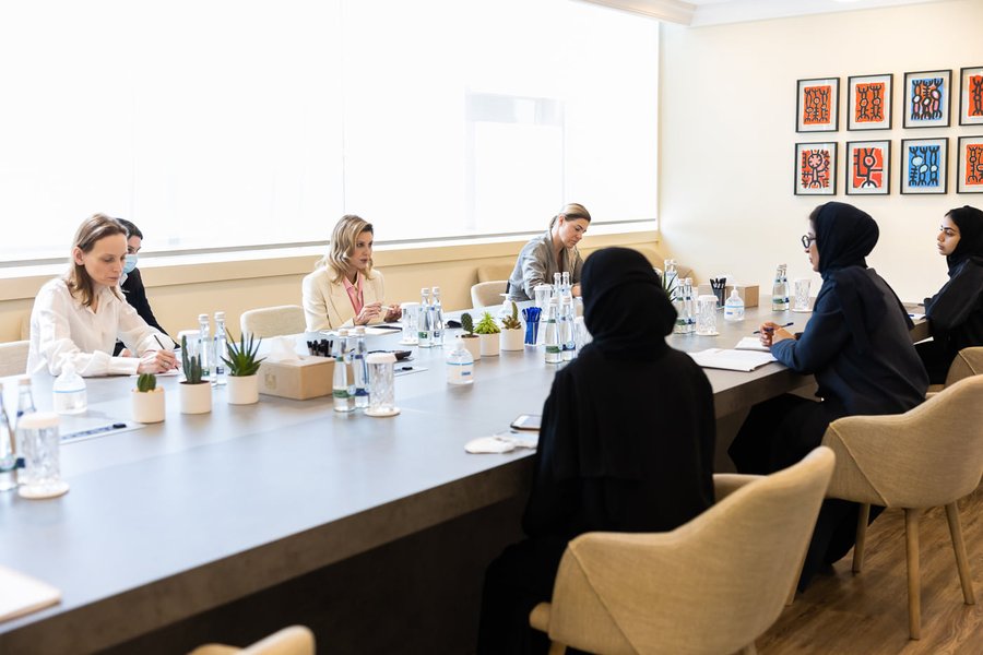 Елена Зеленская, стиль, визит в ОАЭ