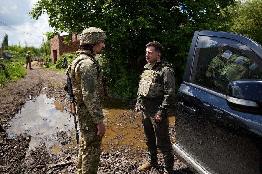 Зеленский, Донбасс, передовая,