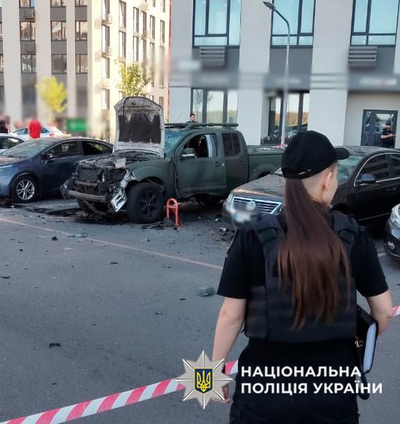 На месте взрыва в Киеве работает полиция