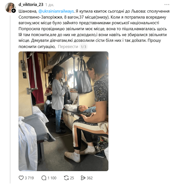 Поезд, ромы