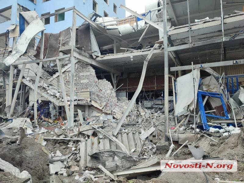 обстрел николаев, разрушения николаев