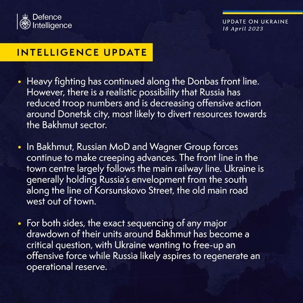 ВС РФ, российские оккупанты, Бахмут, война РФ против Украины, британская разведка, планы оккупантов, Донбасс