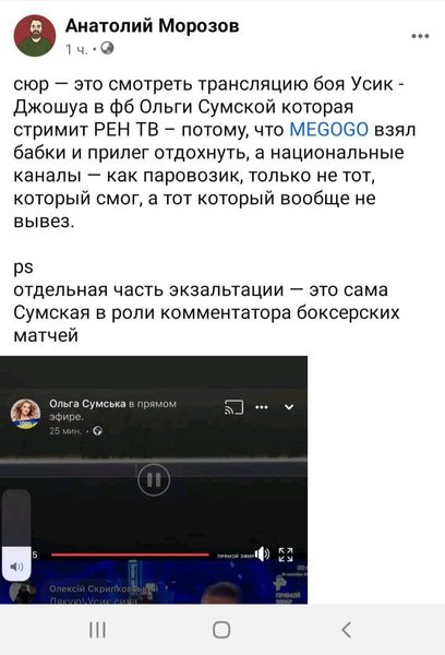 Ольга Сумская, стрим, Усик - Джошуа