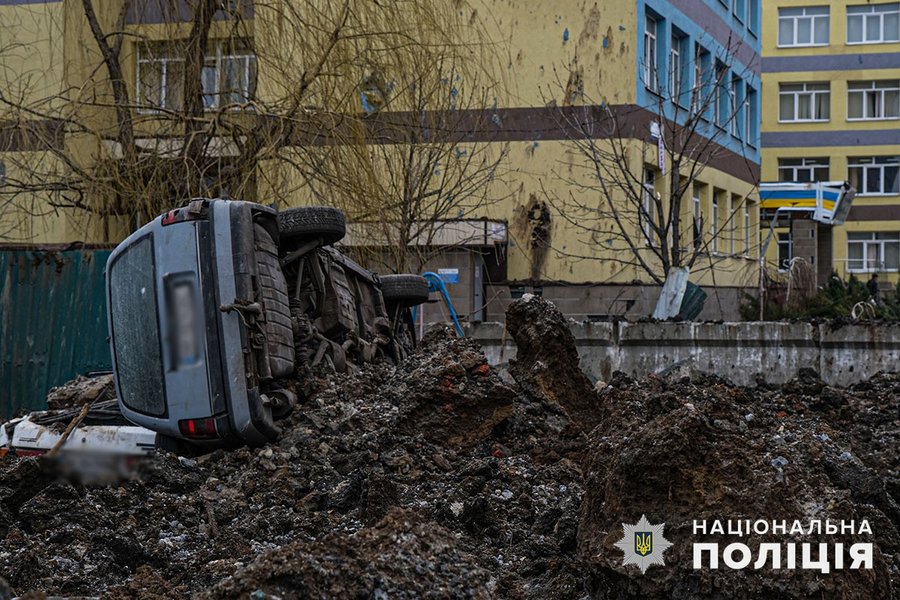 Последствия обстрела Селидово