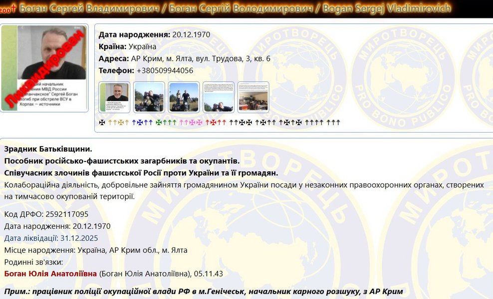 Удар по Хорлам — информация о Сергее Богдане