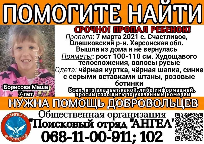 Маша Борисова, поиски