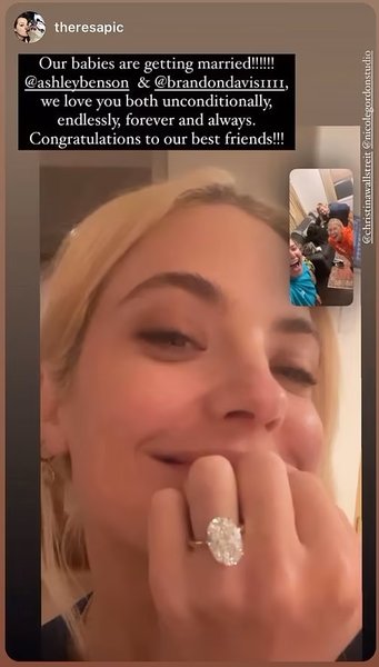 Эшли Бенсон, помолвка, Брэндон Дэвис, бывшая кары делевинь