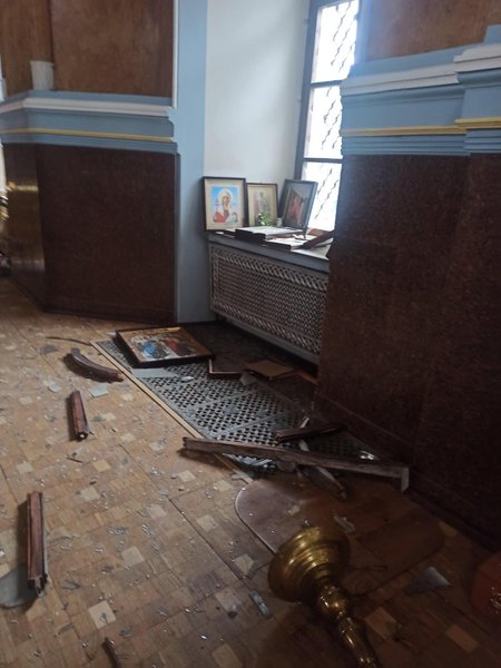 Успенський собор у Харкові. Обстріли