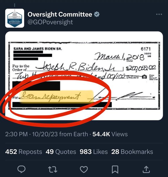 Снимком чека на 200 тыс. долларов