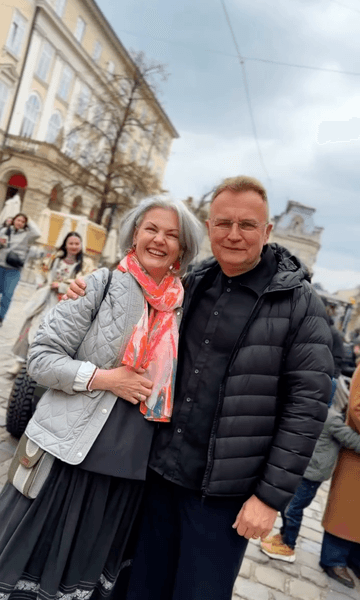 Андрей Садовый с женой Екатериной
