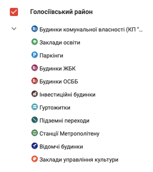 Киев, карта бомбоубежищ, кгга