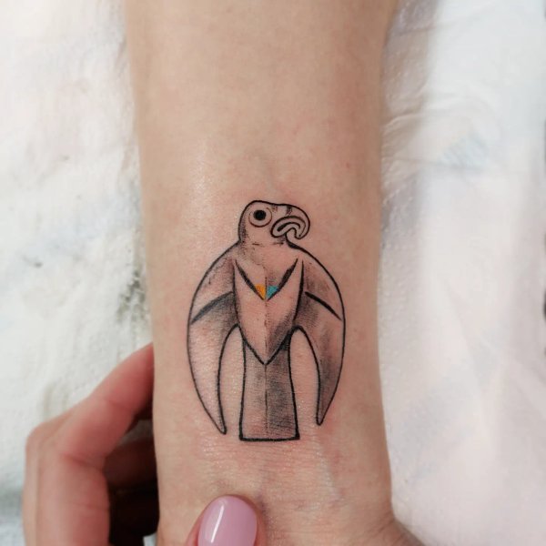 тату скіфський золотий орел, тату Дар'я Кріж, тату україна, тату історична тематика