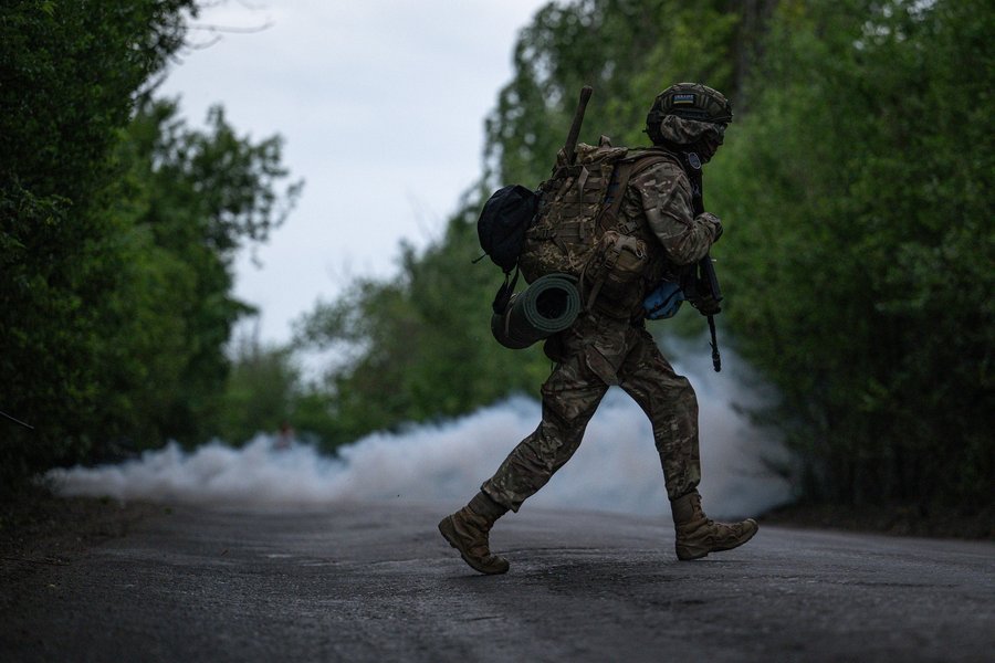 Кадри підготовки морських піхотинців ЗСУ