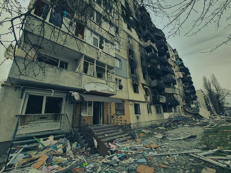 Разрушенная Бородянка, преступления российских солдат