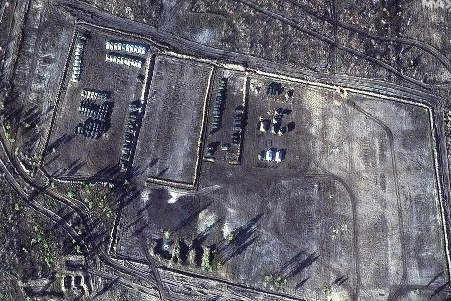 Армия РФ возле границы Украины на снимках Maxar