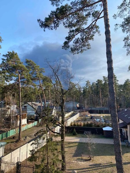 битва за гостомель, бої