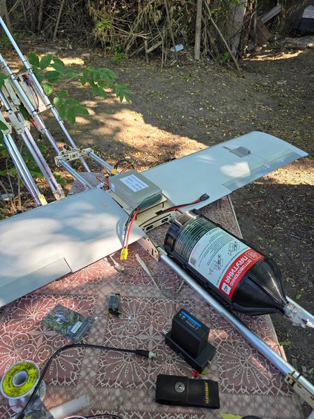 БпЛА "Молния" с оптоволокном