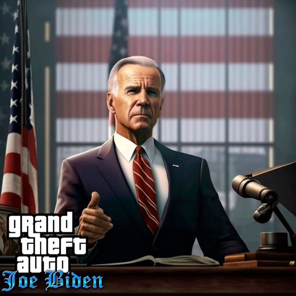 байден, президент США, Midjourney, GTA