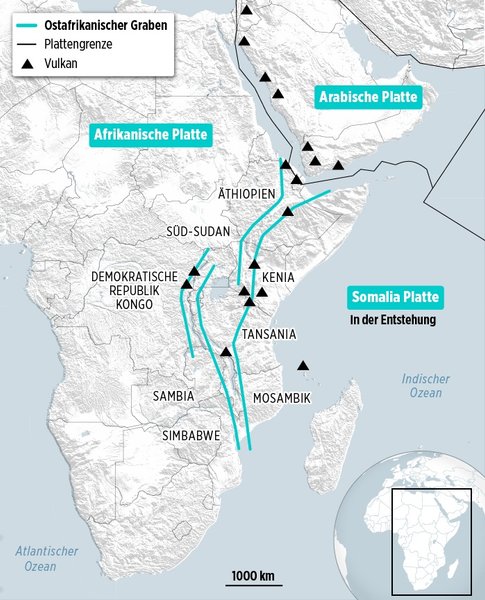 африканский разлом, африка