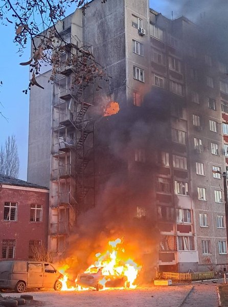 Пожежа в багатоповерхівці Чернігова