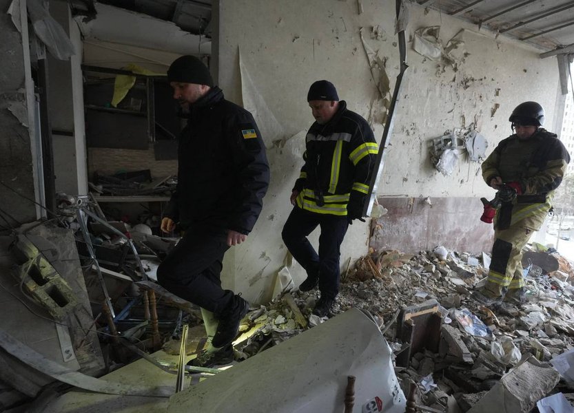 Ліквідація наслідків атаки на Київ 27 грудня