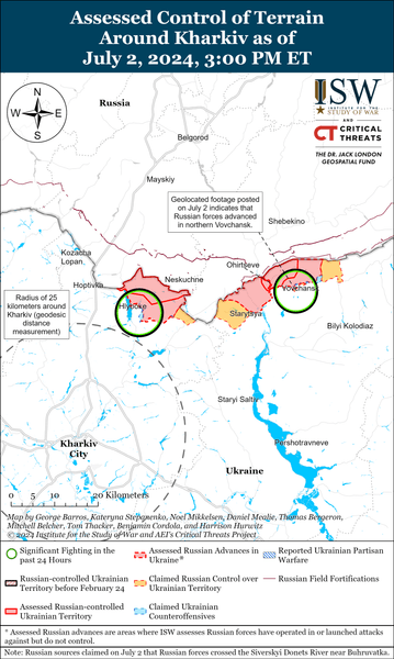 Карта боевых действий