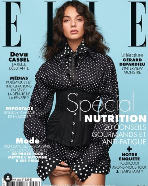 Дева Кассель, обложка журнала, Elle