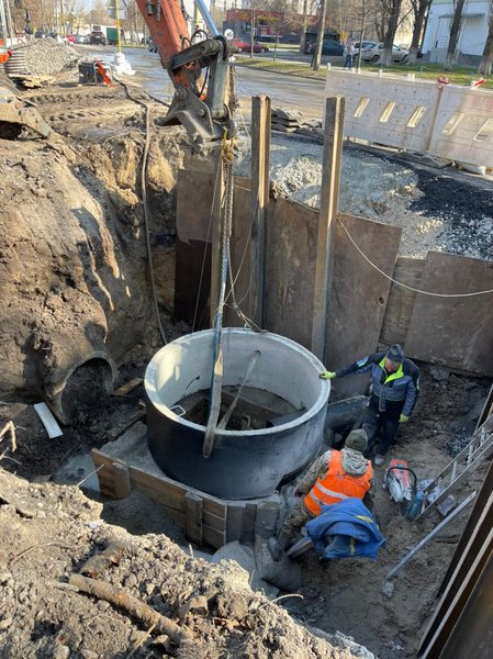 Киев, окружная, ливневка, канализация,