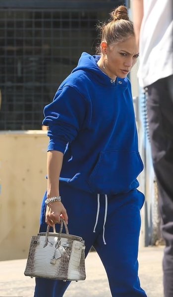 Дженнифер Лопес, сумка Hermes Himalaya Birkin 30