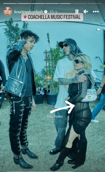 Кортні Кардаш'ян, Лендон Баркер, Тревіс Баркер