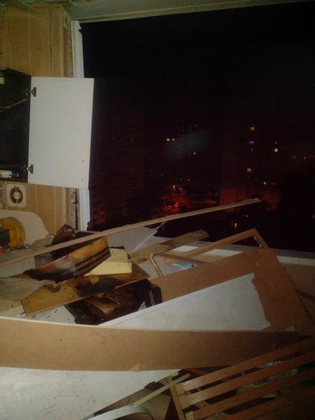 Київ, нічна атака, руйнування